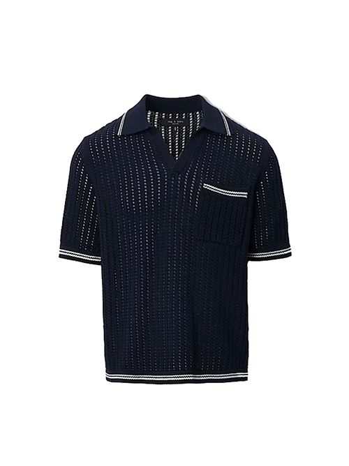 Johnny crochet polo shirt RAG & BONE | RH2926S6MCONY